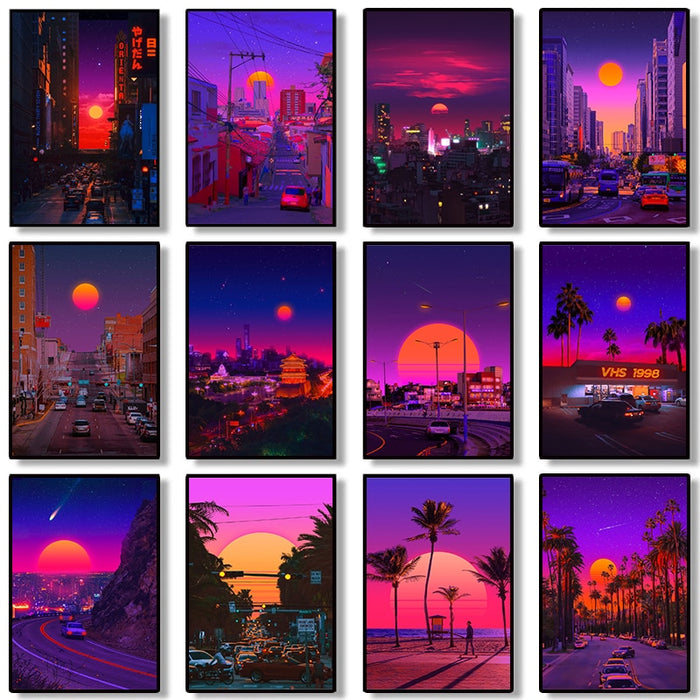 Daedalus Designs - Miami Ocaso Beach City Canvas Art - Review